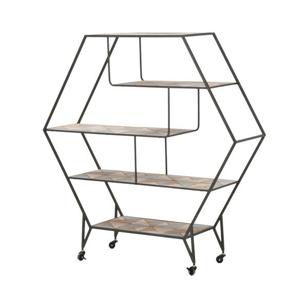 Bibliotecă Mauro Ferretti Tridy, înălțime 122 cm-image-2