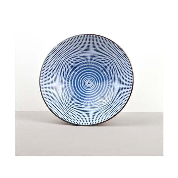 Bol ceramic Made In Japan, ⌀ 24 cm, albastru