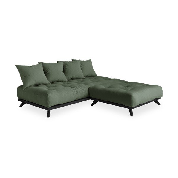 Canapea Karup Design Senza Black/Olive Green, verde-image-3