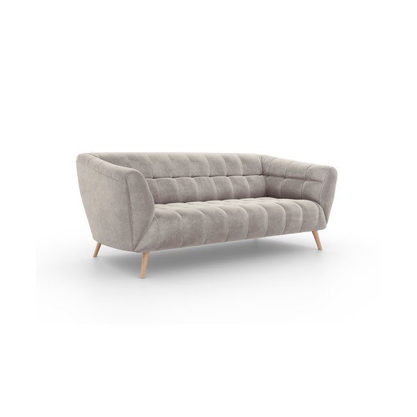 Canapea cu tapițerie de catifea Interieurs 86 Étoile, 210 cm, bej-image-2