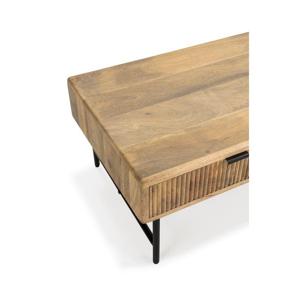 Măsuță de cafea în culoare naturală din lemn de mango 60x120 cm Mundra – MOME-image-3