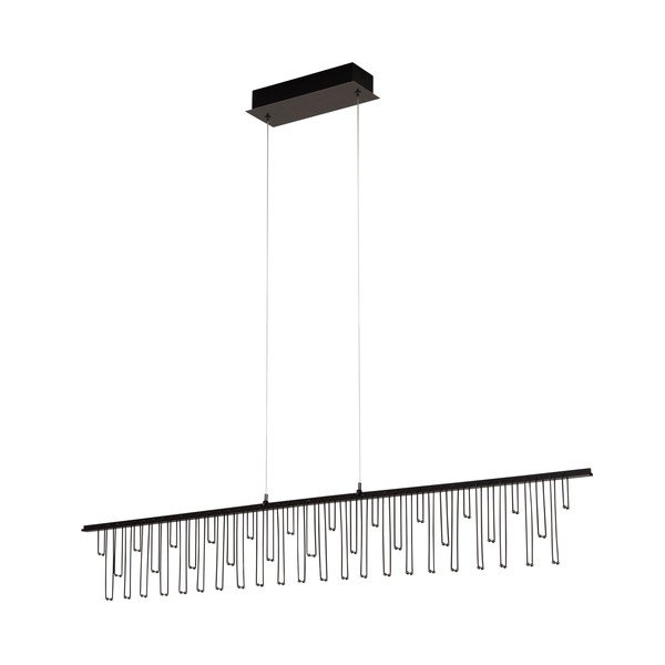 Lustră argintiu-lucios LED cu intensitate reglabilă din aluminiu Stellar – Nova Luce