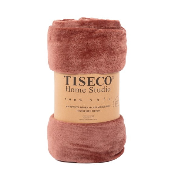 Pătură din micropluș Tiseco Home Studio, 220 x 240 cm, roz