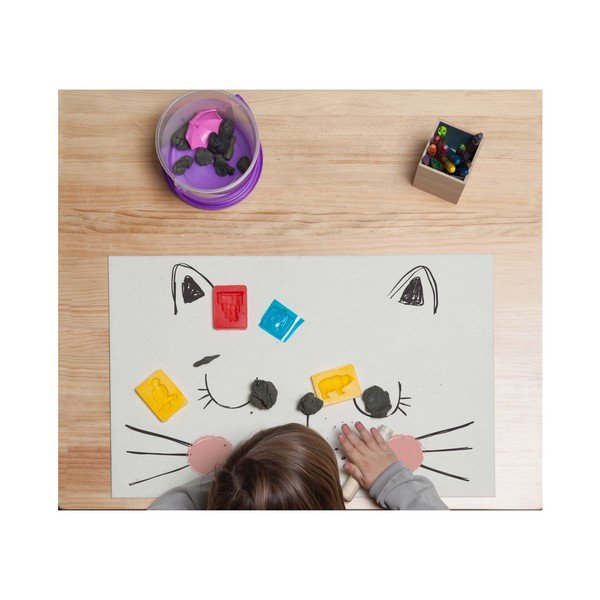 Suport pentru farfurie pentru copii Little Nice Things Cat, 55 x 35 cm-image-2