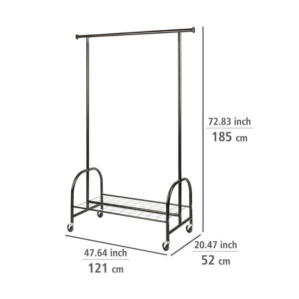 Suport metalic pentru haine Wenko Profi, negru-image-4