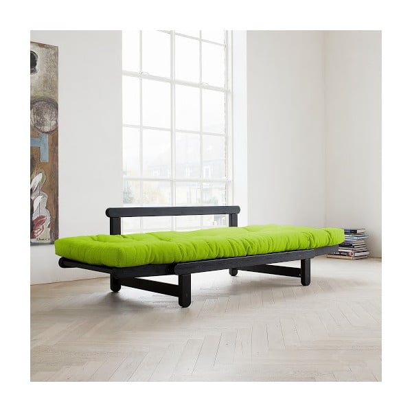 Canapea extensibilă Karup Beat Black/Lime-image-1