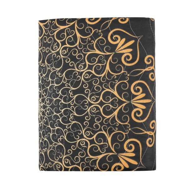 Set cuvertură matlasată și 2 fețe de pernă Eponj Home Şehri-Ala Gold, 200 x 220 cm-image-4