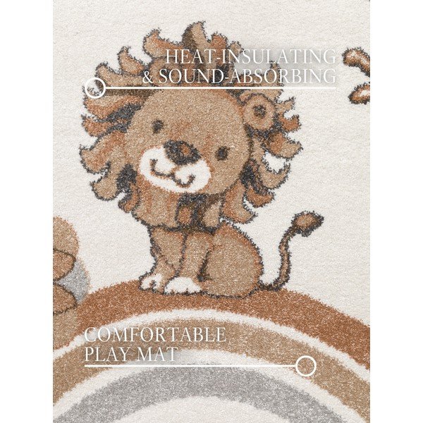 Covor pentru copii crem ø160 cm Roar like a Lion – Villeroy&Boch-image-2