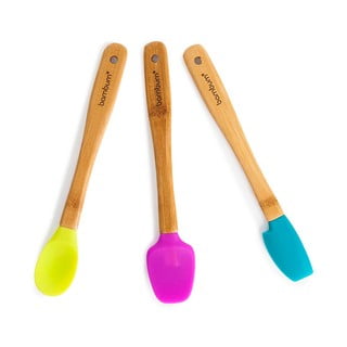 Set 3 spatule din bambus-silicon Bambum Cihan Bilisim Tekstil