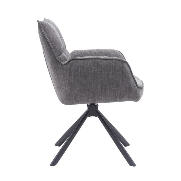 Set de scaune de sufragerie gri 2 buc. tapițat Marilla – Unique Furniture-image-2