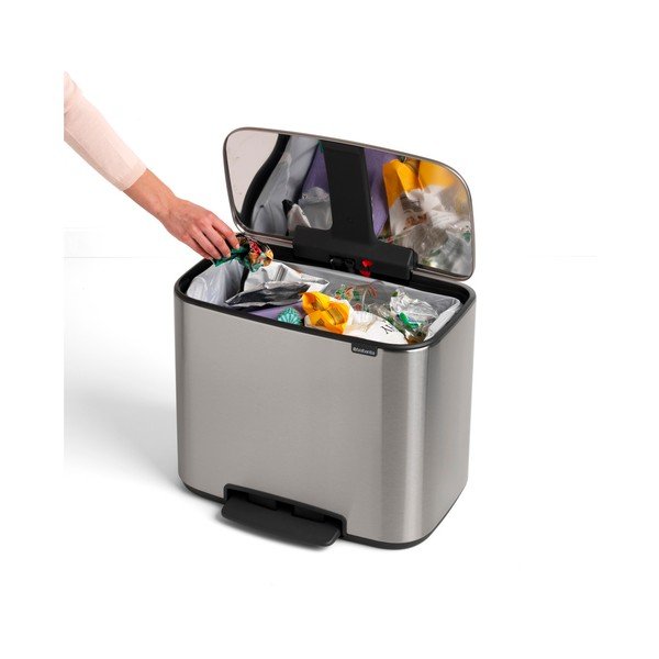 Coș menajer Brabantia, 36 l, oțel inoxidabil-image-2