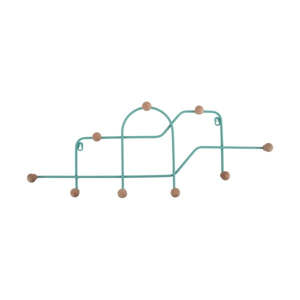 Cuier de perete turcoaz din metal 71 cm Maze – PT LIVING