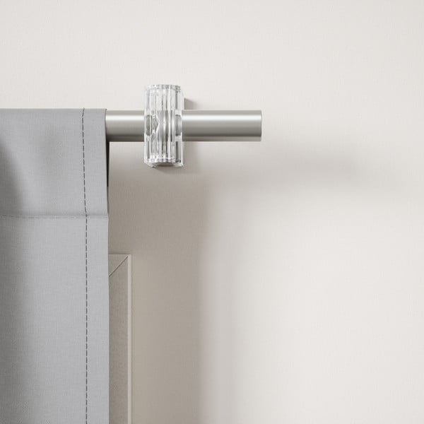 Galerie de perdea argintiu-mat extensibilă din oțel 107 - 305 cm Flute – Umbra-image-3