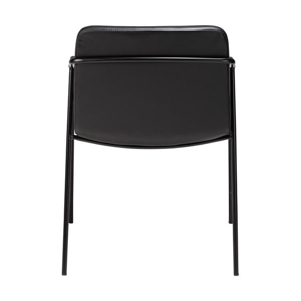 Scaun de dining din piele artificială DAN-FORM Denmark Boto, negru-image-4