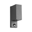 Corp de iluminat pentru exterior de perete cu senzor de mișcare (înălțime 22 cm) Roya – Trio