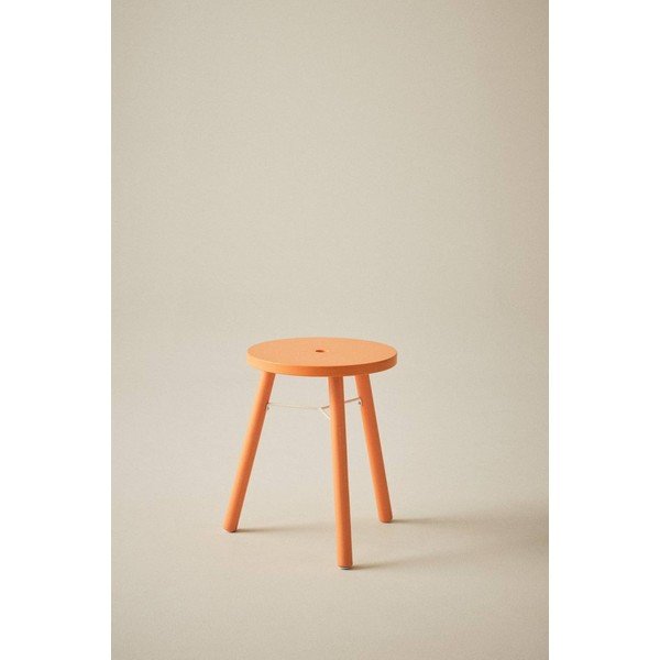 Scaun tip taburet portocaliu Kinna – Jotex-image-1