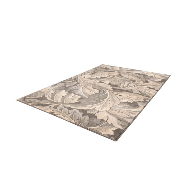 Covor gri/bej din lână 200x300 cm Thea anthracite – Agnella-image-4