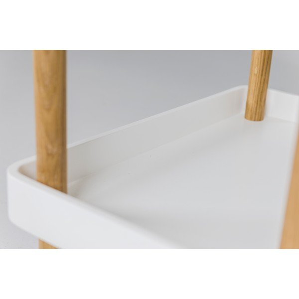 Cărucior cu roți pentru servire Tenzo Wagon Oak, alb-image-1