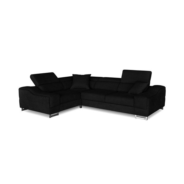 Colțar extensibil Windsor & Co. Sofas Kappa, colț partea stângă, negru -image-1