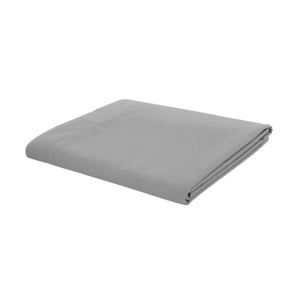 Cearceaf gri din bumbac percale 275x275 cm Easy Iron Percale – Catherine Lansfield