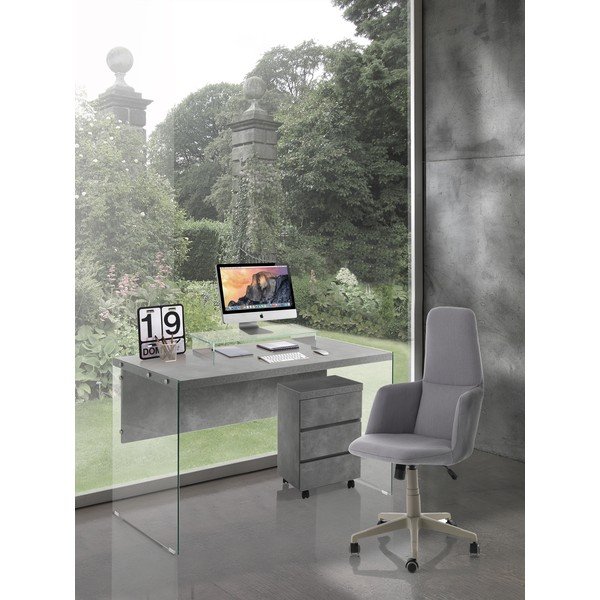 Scaun de birou Tomasucci Columbus, gri-image-1