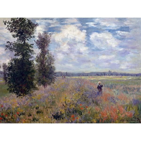Reproducere tablou Claude Monet - Poppy Fields near Argenteuil, 60x45 cm