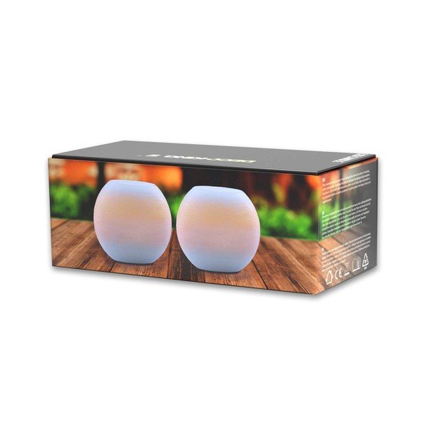 Set 2 lumânări cu LED DecoKing Bowl, înălțime 6,5 cm-image-2