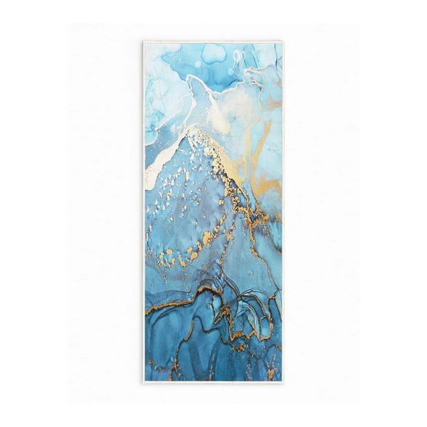 Covor tip traversă albastru lavabil 80x200 cm Blue Waves – Oyo Concept
