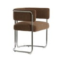 Scaun de sufragerie maro cu cotiere din metal Adante – Light & Living