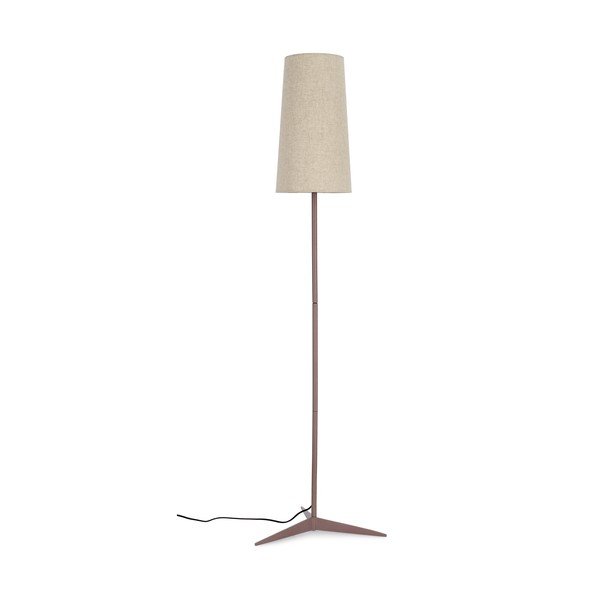 Lampadar bej cu abajur textil (înălțime 166 cm) Assam – Bizzotto