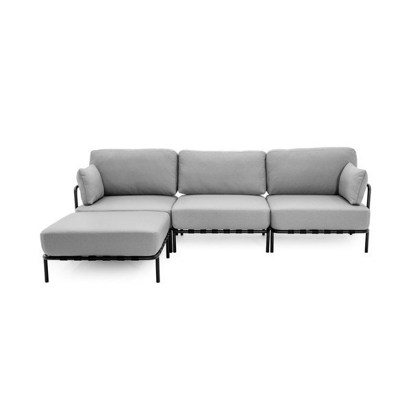 Canapea modulară de grădină gri deschis 234 cm Salve – Sit Sit-image-2