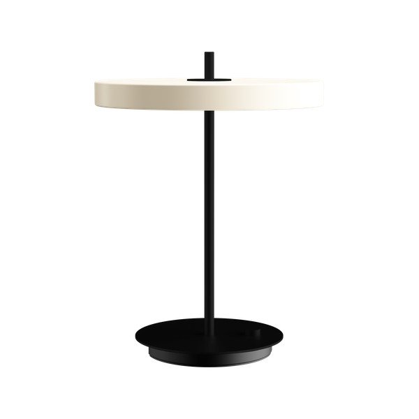 Veioză alb-negru LED cu intensitate reglabilă din metal cu abajur din metal (înălțime 41,5 cm) Asteria Table – UMAGE