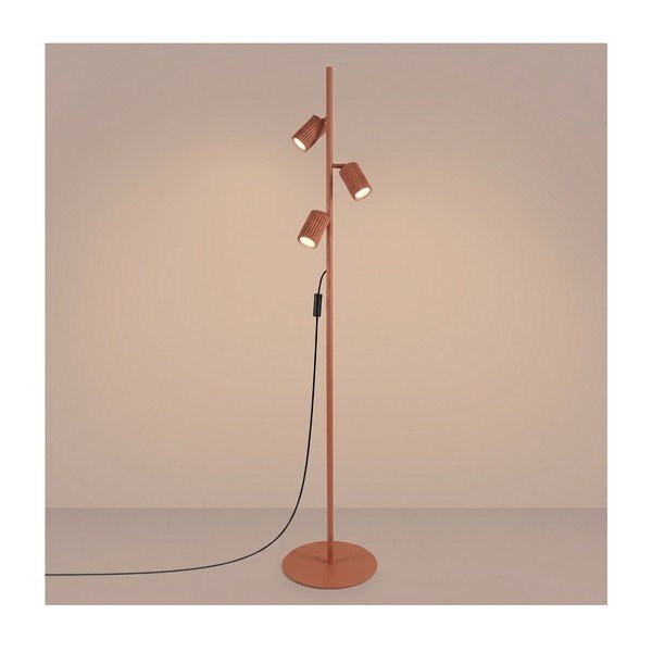 Lampadar cărămiziu cu structură flexibilă din aluminiu (înălțime 155 cm) Gleam – Sollux-image-4