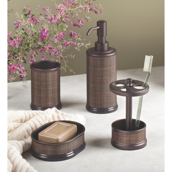 Suport pentru periuțe de dinți iDesign Twillo, maro-image-1