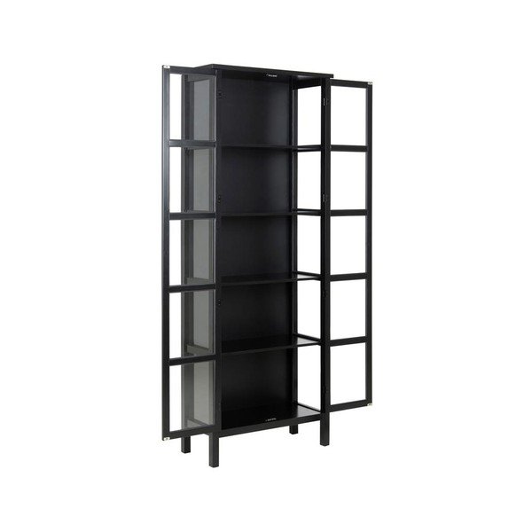 Vitrină Actona Eton, înălțime 210 cm, negru-image-3