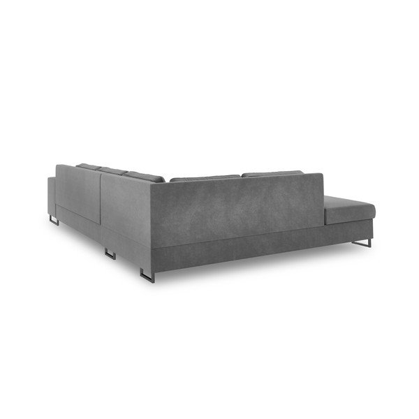 Canapea extensibilă cu șezlong pe partea stângă Cosmopolitan Design San Diego, gri-image-3