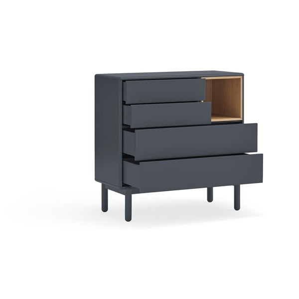 Comodă joasă de culoare gri închis 90x90 cm Corvo - Teulat-image-4