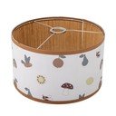 Abajur pentru copii alb/maro cu abajur textil ø 34 cm Agnes – Bloomingville Mini