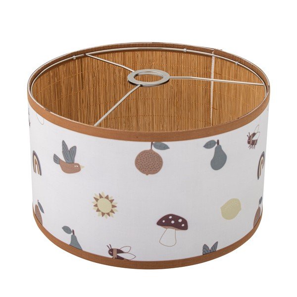 Abajur pentru copii alb/maro cu abajur textil ø 34 cm Agnes – Bloomingville Mini