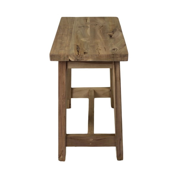 Scaun din lemn de tec HSM collection Rustical, lungime 50 cm-image-3