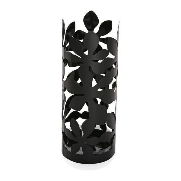 Suport metalic pentru umbrele Versa Flores, înălțime 49 cm, negru