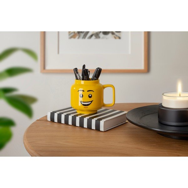Cană pentru copii galben din ceramică 530 ml Head – LEGO®-image-1