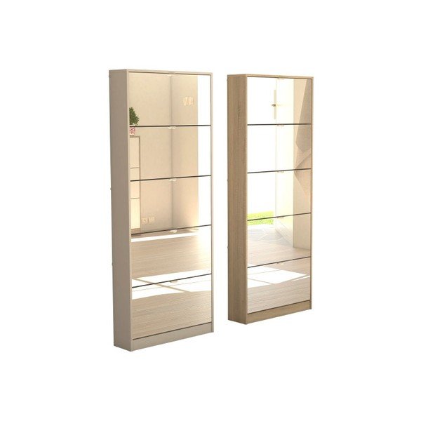 Pantofar cu oglindă Evergreen House Welcome, alb-image-1