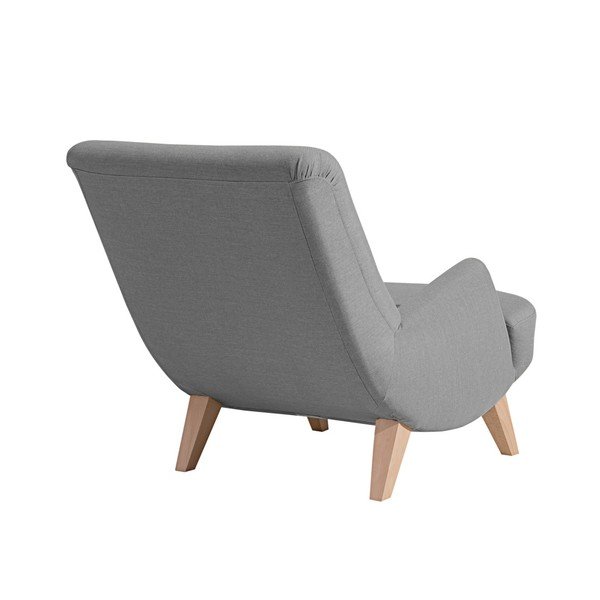 Fotoliu Max Winzer Brandford  gri, cu picioare maro deschis-image-3