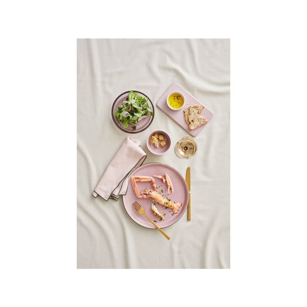 Tavă servire din gresie ceramică Bitz, 22 x 12,8 cm, roz deschis-image-2