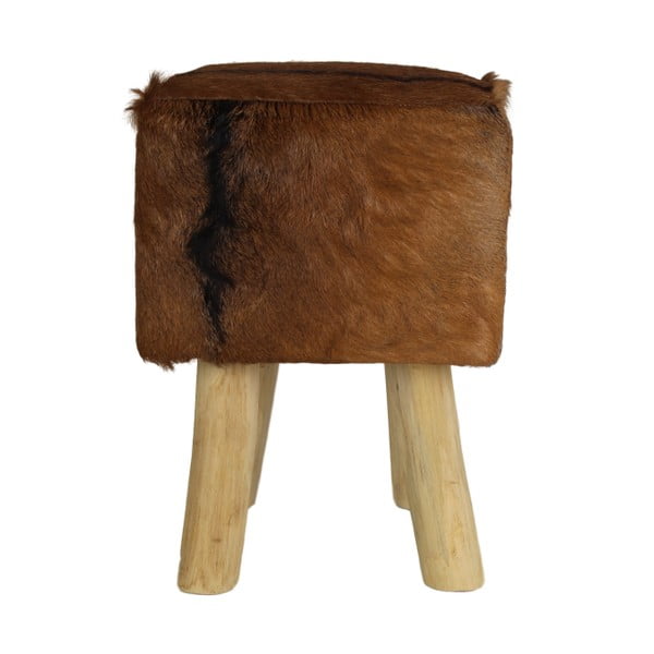 Măsuță din lemn de tec cu blăniță HSM Collection Goat