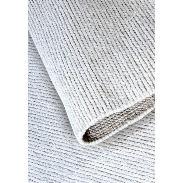 Covor alb țesut manual rotund din lână ø 160 cm Francois – Villeroy&Boch-image-3