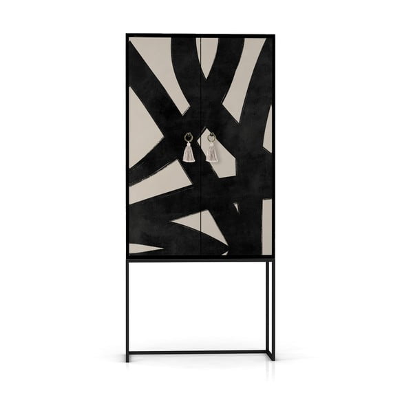 Dulap negru-bej 75x164,5 cm Alva – Really Nice Things