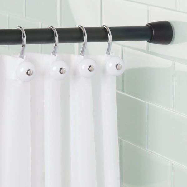 Tijă perdea pentru cabina de duș cu lungime ajustabilă iDesign Cameo, negru-image-2