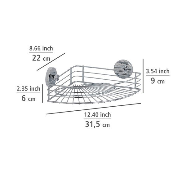 Set de accesorii de baie argintiu lucios autoadeziv Bari – Wenko-image-2